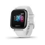 Garmin Venu Sq Music Amazon Exclusive, Smartwatch GPS Sport con Lettore Musicale, Monitoraggio della Salute e Garmin Pay, Bianco (Bianco/Ardesia)