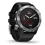 Garmin Fenix 6 - GPS Smartwatch Multisport 47mm, Display 1,3”, HR e saturazione ossigeno al polso, Pagamento contactless Garmin Pay, Colore Nero/Siver