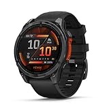 Garmin fēnix 8, 47mm, Display AMOLED 1,4', Touch, Pulsanti induttivi, Speaker e Microfono, Comandi Vocali, GPS multibanda, Torcia, Mappe, 90+ App per lo Sport, Autonomia 16 giorni (Slate Gray & Black)