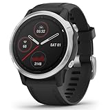 Garmin fēnix 6S - GPS Smartwatch Multisport 42mm, Display 1,2”, HR e saturazione ossigeno al polso, Pagamento contactless Garmin Pay, Colore Nero/Siver