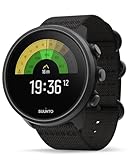 SUUNTO 9 Baro, Orologio GPS Multisport con Batteria di Lunga Durata e misurazione della frequenza cardiaca al Polso Unisex Adulto, Charcoal Black Titanium, One Size